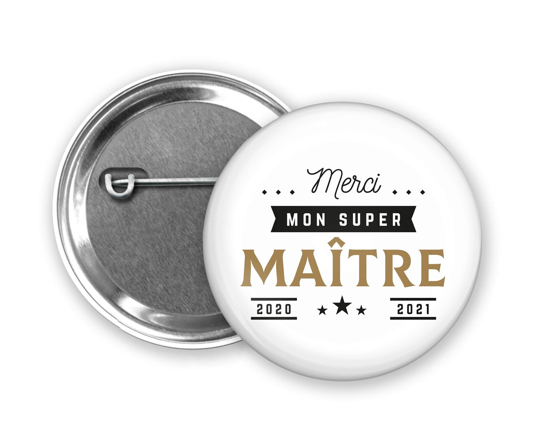 Badge épingle 50 Mm Soleil Levant Avec Titi - Neuf Sans Emballage
